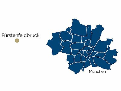 Stadtteil-Karte von der Umgebung Fürstenfeldbruck Stadtteil-Karte von der Umgebung Fürstenfeldbruck