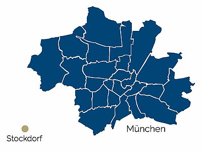 Stadtteil-Karte von Stockdorf Stadtteil-Karte von Stockdorf