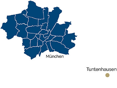 Karte vom Ort Tuntenhausen Karte vom Ort Tuntenhausen