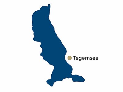 Lagekarte von der Region Tegernsee Lagekarte von der Region Tegernsee