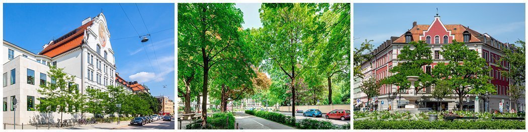 Fotos der Umgebung der Isarvorstadt Fotos der Umgebung und Häuser in der Isarvorstadt