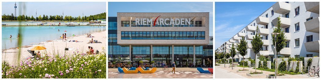 Fotos der Umgebung und der Wohnanlagen in Messestadt Riem Fotos der Umgebung und der Wohnanlagen in Messestadt Riem