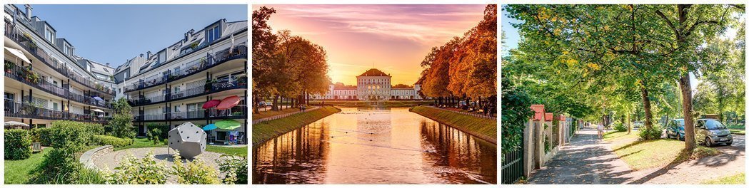 Fotos der Wohnanlagen und Umgebung in Neuhausen Fotos der Wohnanlagen und Umgebung in München Neuhausen